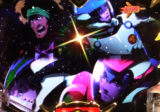 パチンコPフィーバーマクロスフロンティア5の宇宙背景：キャラ出現画像