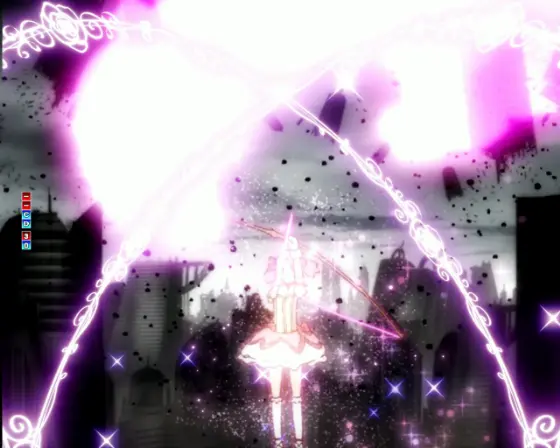 パチンコP魔法少女まどか☆マギカ3のまどかクロスフラッシュ予告画像