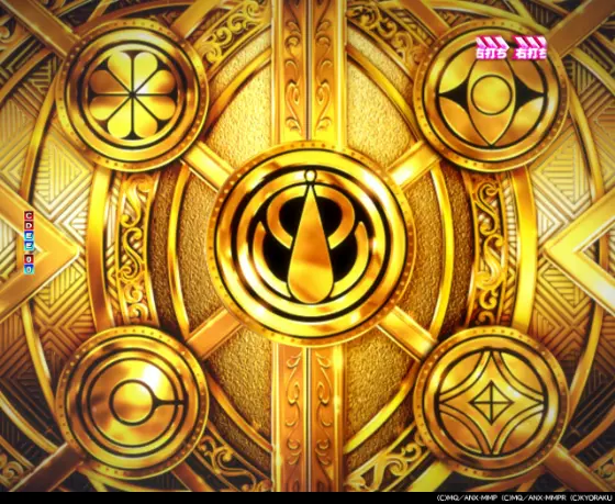 パチンコP魔法少女まどか☆マギカ3の金扉予告画像