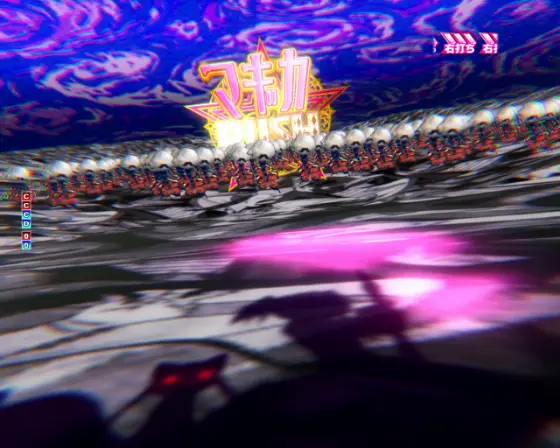 パチンコP魔法少女まどか☆マギカ3のまどかの影が映るシーンにキュゥべえがいる画像