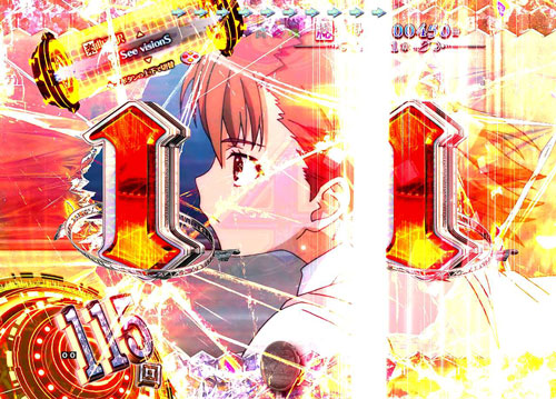 Pとある魔術の禁書目録 Light PREMIUM ver.の図柄揃い煽り