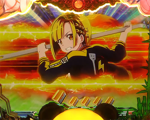 パチンコP麻雀物語4 77ver.のライバルキャラのアクション:カットイン