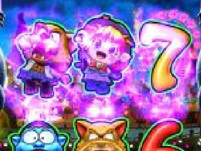 パチンコPミニミニモンスター4aの図柄アクション予告