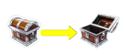 パチンコPモモキュンソードMCの宝箱画像