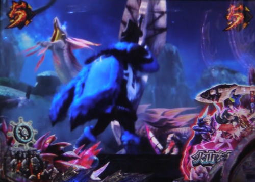 パチンコPモンスターハンターダブルクロス 連続狩猟ver.の四天王モンスターリーチ:討伐チャンス(ギルドハンター)