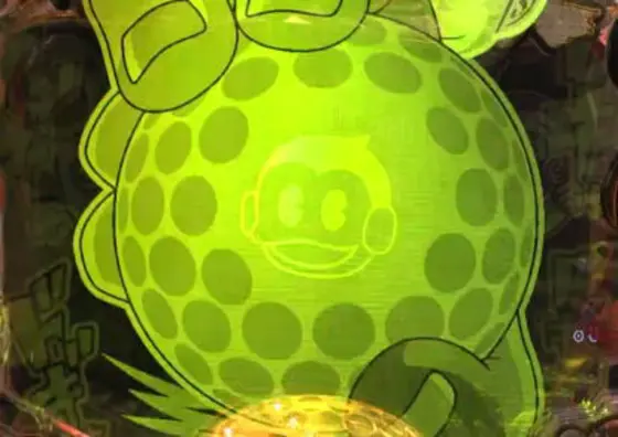 パチンコPプロゴルファー猿 強甘119ver.のドデカ保留