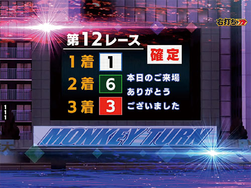 パチンコPモンキーターンⅥ超抜の神速RUSH:リザルト