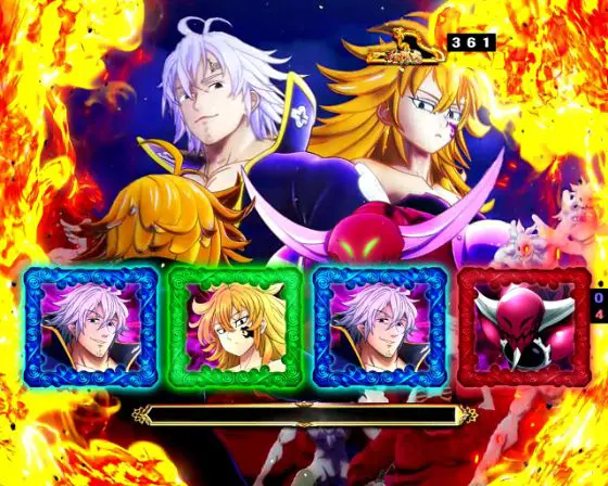 パチンコP七つの大罪2 神千斬りVER.の魔神バトルモード中演出画像