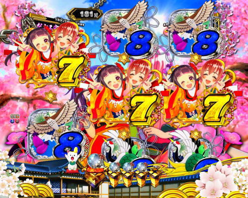 パチンコP新・遠山の金さん 77Ver.のチャンス目