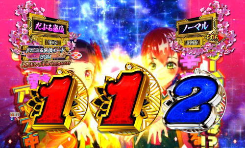 パチンコP新・遠山の金さん 77Ver.の運勢アップゾーン