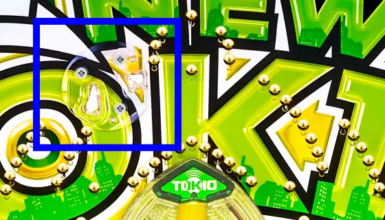 パチンコPニュートキオGREENの天釘周辺