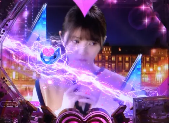 パチンコぱちんこ 乃木坂46 キュンキュン LIGHT ver.の告白女の子保留テンパイ煽り画像