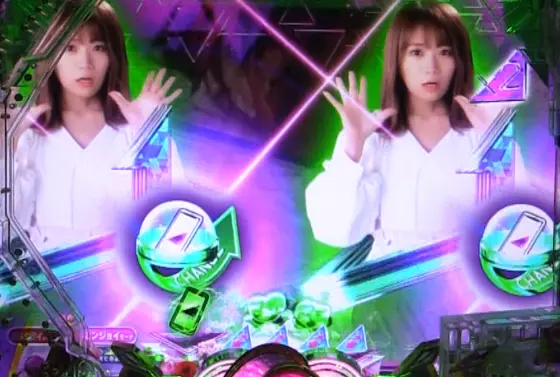 パチンコぱちんこ 乃木坂46 キュンキュン LIGHT ver.の保留変化画像