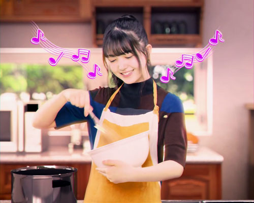 パチンコぱちんこ 乃木坂46の久保史緒里:クッキングチャレンジ
