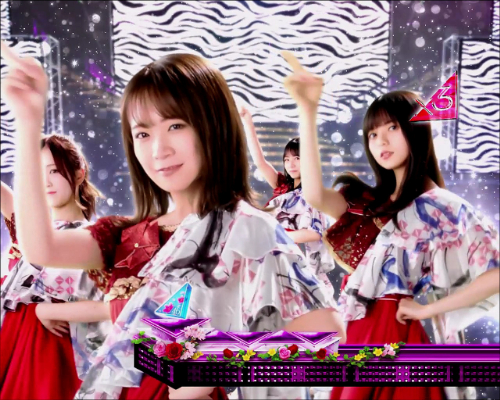 パチンコぱちんこ 乃木坂46 トレジャースペックのゼブラ柄注目画像