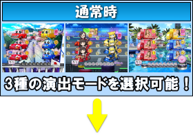 Pぱちんこ 乗物娘 WITH CYBERJAPAN(R)DANCERS M5-K1のゲームフロー通常時画像