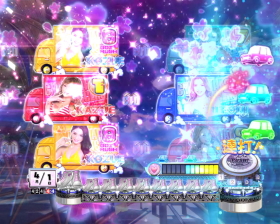 Pぱちんこ 乗物娘 WITH CYBERJAPAN(R)DANCERS M-K1のノーマルロングリーチ画像
