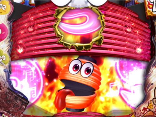 パチンコPおばけらんど2022の提灯役物リーチ画像