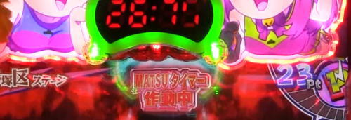 パチンコPおそ松さんの頑張れ！ゴールデンロード625VER.のタイマー予告