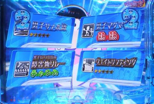 パチンコPおそ松さんの頑張れ！ゴールデンロード625VER.の競技リーチ