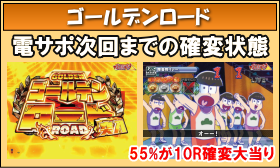 パチンコPおそ松さんの頑張れ！ゴールデンロード625VER.の確変中の画像