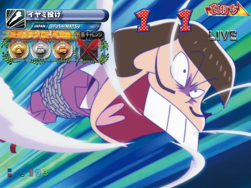パチンコPおそ松さんの頑張れ！ゴールデンロード625VER.のイヤミ