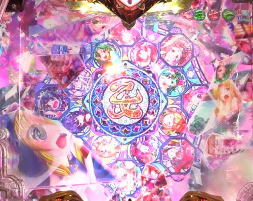 パチンコ乙女6の萌えカットイン発生前画面