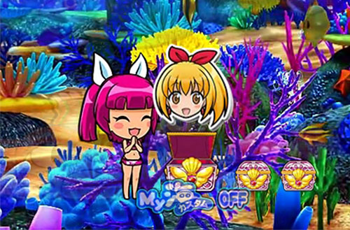 パチンコP大海物語4スペシャルのパールフラッシュ、大当り濃厚画像