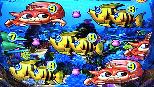 パチンコP大海物語4スペシャルの偶数図柄大当り画像