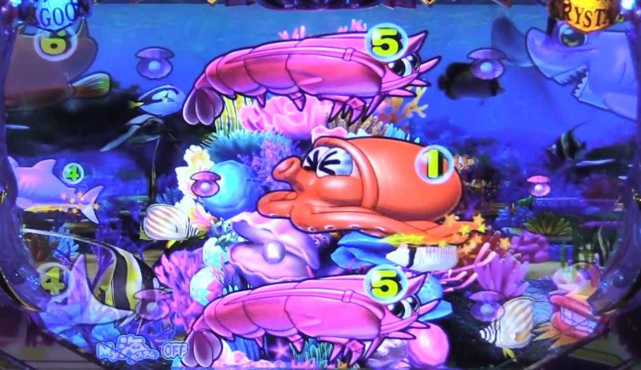 P大海物語4スペシャルBLACKの珊瑚礁画像