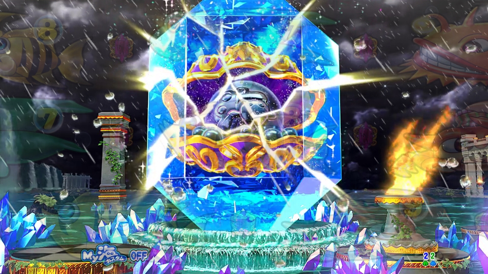 P大海物語4スペシャルBLACKのひび割れ画像