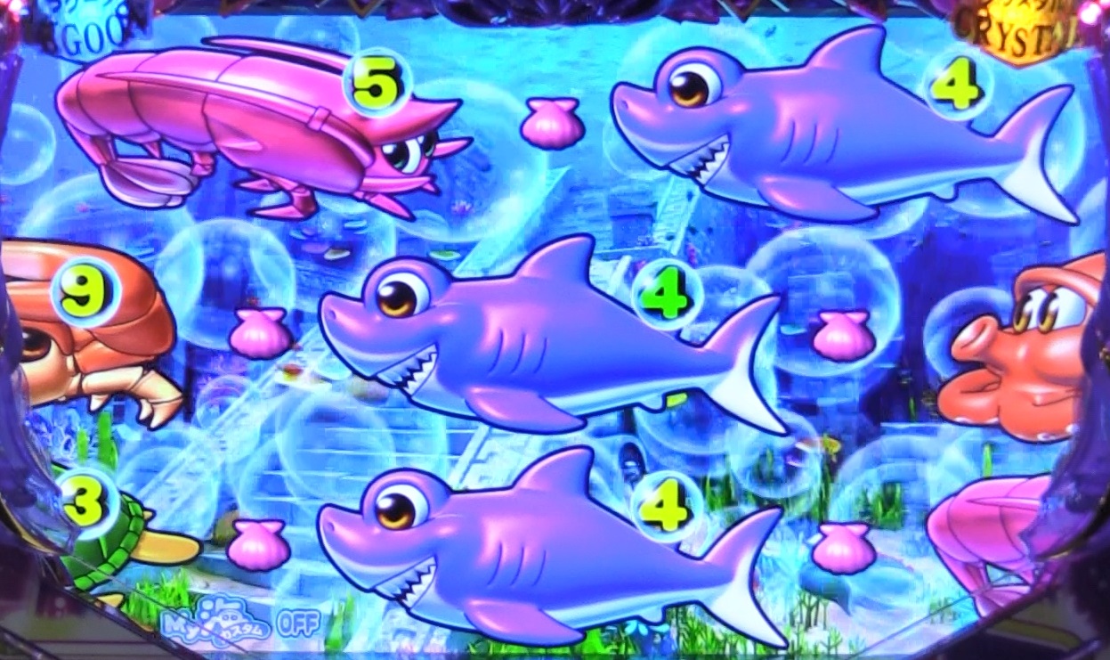 P大海物語4スペシャルBLACKの泡前兆1画像