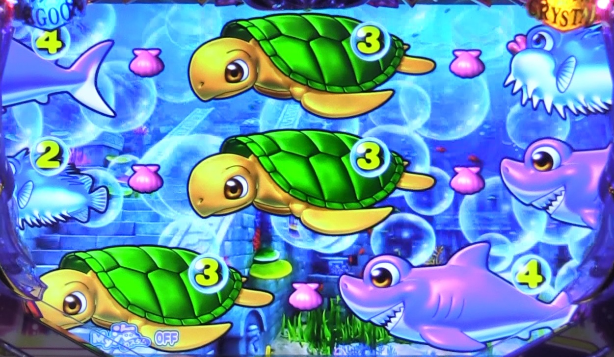 P大海物語4スペシャルBLACKの泡前兆2画像