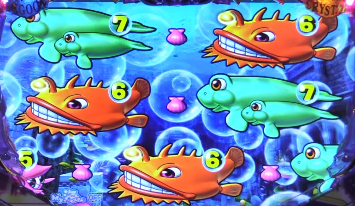 P大海物語4スペシャルBLACKの泡前兆遅れ画像