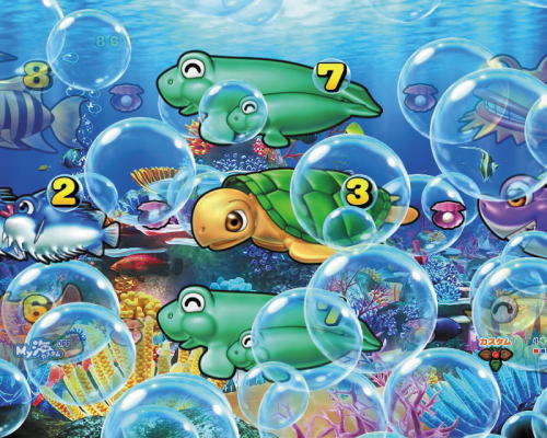 パチンコP大海物語5の泡予告