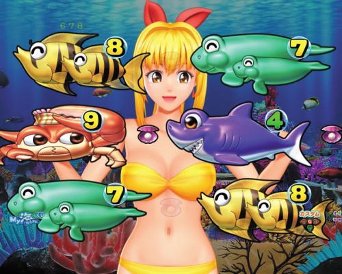 パチンコP大海物語5のマリンちゃんリーチ