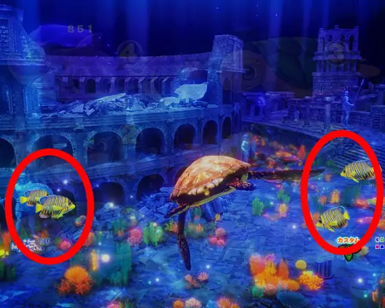 パチンコP大海物語5 ブラックの小魚前兆
