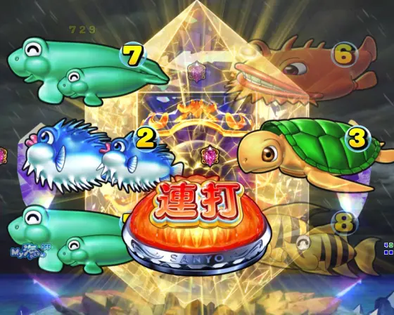 パチンコP大海物語5 ブラックのリーチ