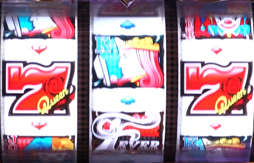 パチンコPフィーバークィーンRUSHのシングルリーチ残保留画像