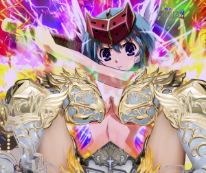 パチンコPクイーンズブレイド3 レイナVer.の聖なるポーズの画像