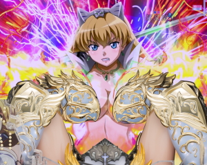 パチンコPクイーンズブレイド3 レイナVer.の聖なるポーズの画像