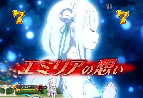 パチンコP Re:ゼロから始める異世界生活の赤タイトル
