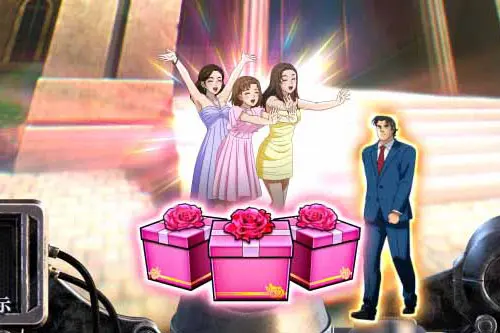 パチンコPサラリーマン金太郎の女の子たちからのプレゼント保留