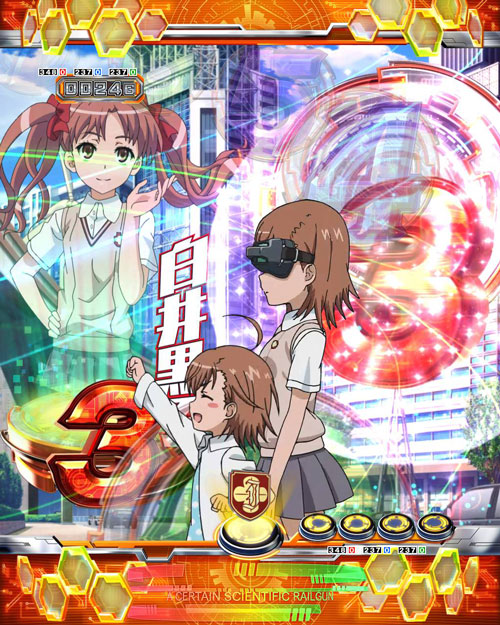 パチンコ機種名のキャラ通過予告:プレミア(御坂妹&打ち止め)