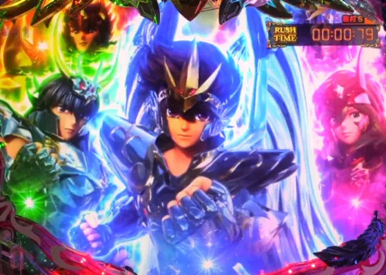 パチンコP聖闘士星矢 超流星LIGHTの青銅聖闘士カットイン
