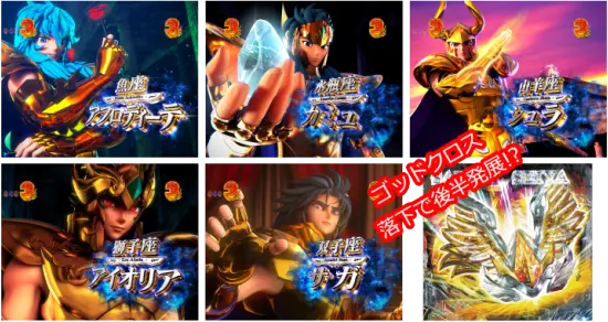 パチンコP聖闘士星矢 超流星LIGHTの黄金系SPリーチ