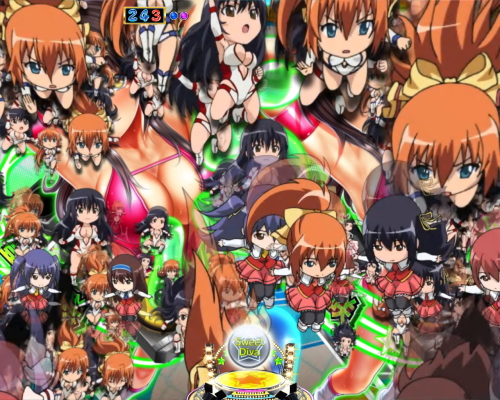 パチンコP世界でいちばん強くなりたい！のミニキャラ群予告画像