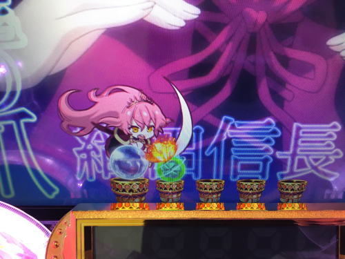 パチンコぱちんこ戦国コレクションの保留変化予告画像