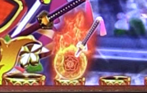 パチンコぱちんこ戦国コレクションの刀保留の画像