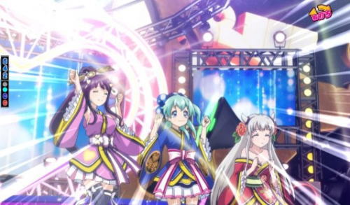 ぱちんこ戦国コレクションBLACKのライブを成功させろ演出の画像